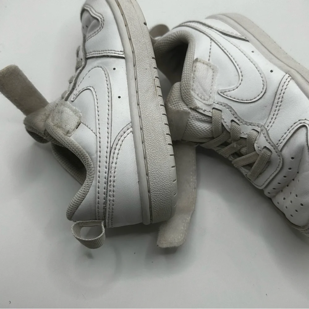 Nike | White Kids' Court Borough Low Top Sneaker Baby/Toddler | size 11.5